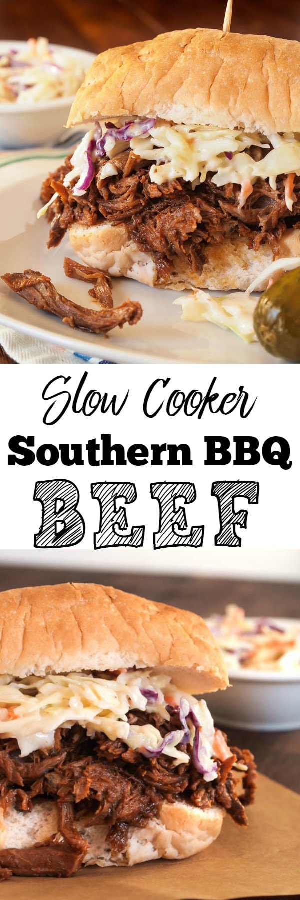 Throw a few ingredients into your slow cooker in the morning, and by dinner you're going to be greeted by the amazing aroma of these Slow Cooker BBQ Beef Sandwiches. This saucy, seasoned shredded beef is great on a bun with a vinegary coleslaw or Swiss cheese.