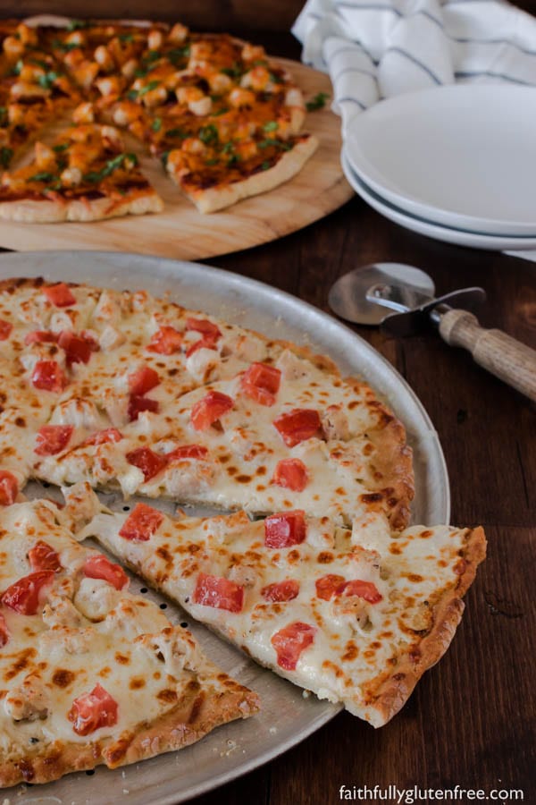 Improve your pizza night by adding this Gourmet Chicken Pizza to the rotation. It uses prepared salad dressing for the sauce, so it's perfect for those that don't like the standard tomato pizza sauce.