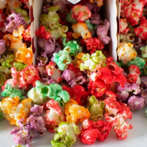 Rainbow popcorn