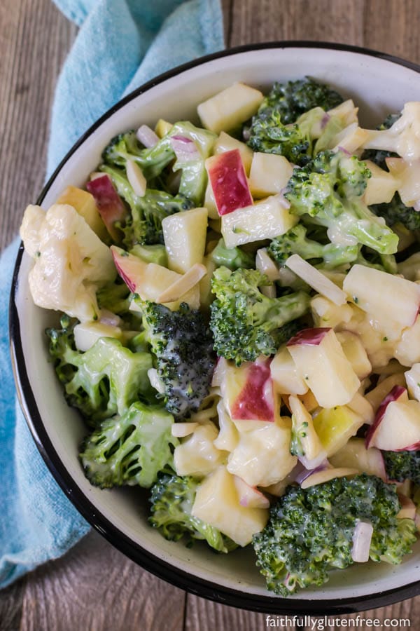 Easy and Delicious Broccoli Apple Salad - Faithfully ...