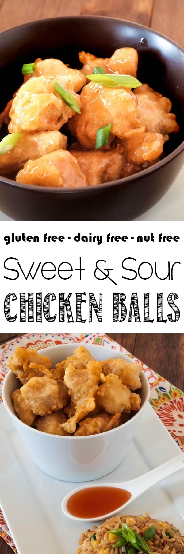 Forget the restaurants - make your own Chinese food at home with these gluten free Chinese Chicken Balls. A thin, crispy batter wrapped around tender chicken. And don't forget about that magical Sweet and Sour Sauce. Yum!