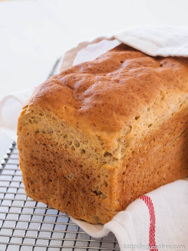 This Wonderful Gluten Free Sandwich Bread really does earn it's name. The bread is really simple to make, has a wonderful texture, and will get you eating sandwiches again in no time.