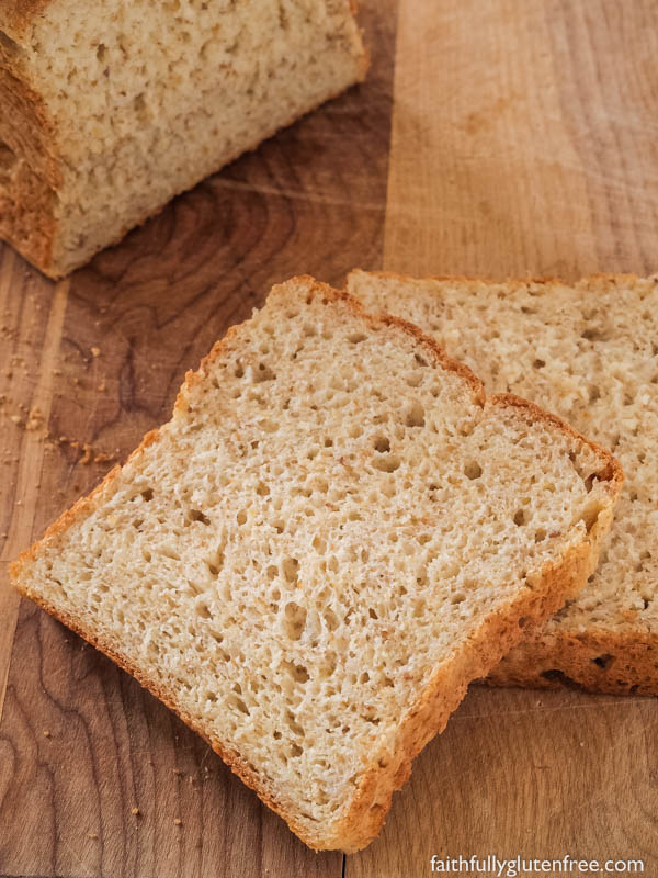 This Wonderful Gluten Free Sandwich Bread really does earn it's name. The bread is really simple to make, has a wonderful texture, and will get you eating sandwiches again in no time.