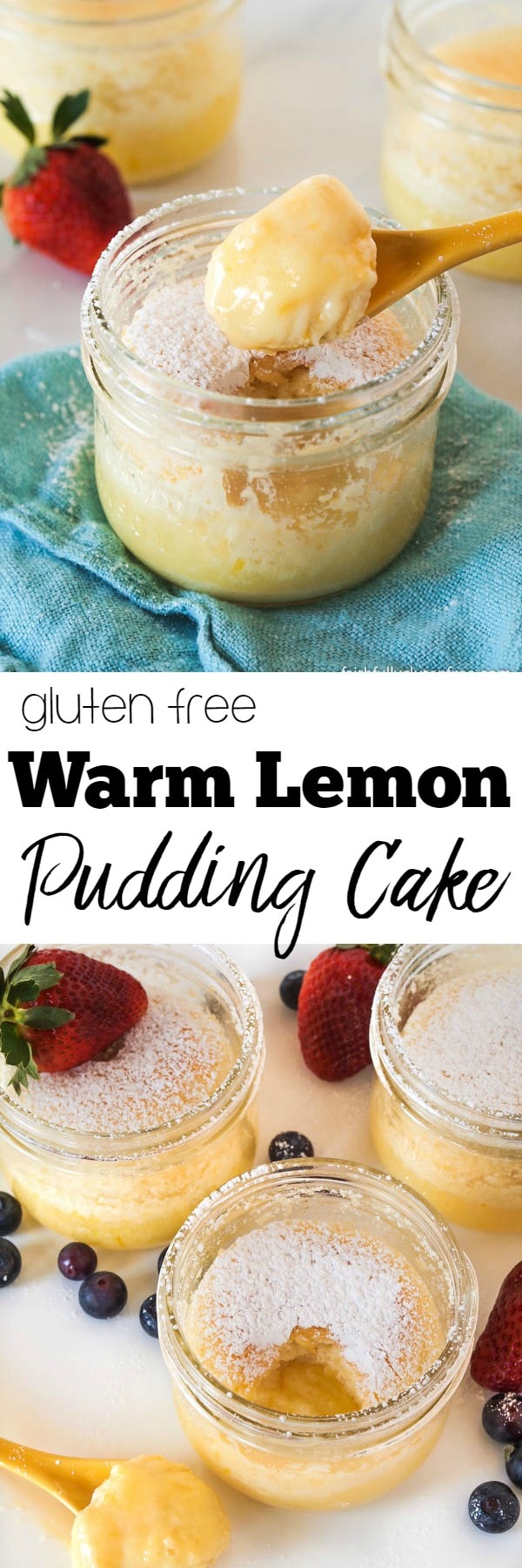 This Gluten Free Warm Lemon Pudding Cake is magical. While it is baking, it creates a light, airy cake on top, with a tangy lemon pudding on the bottom. Sprinkle with some confectioners' sugar before serving, and you've got one impressive (and easy) dessert.