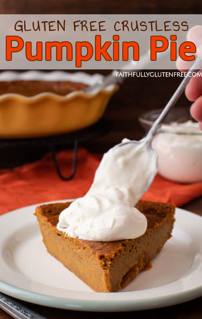 Gluten Free Crustless Pumpkin Pie