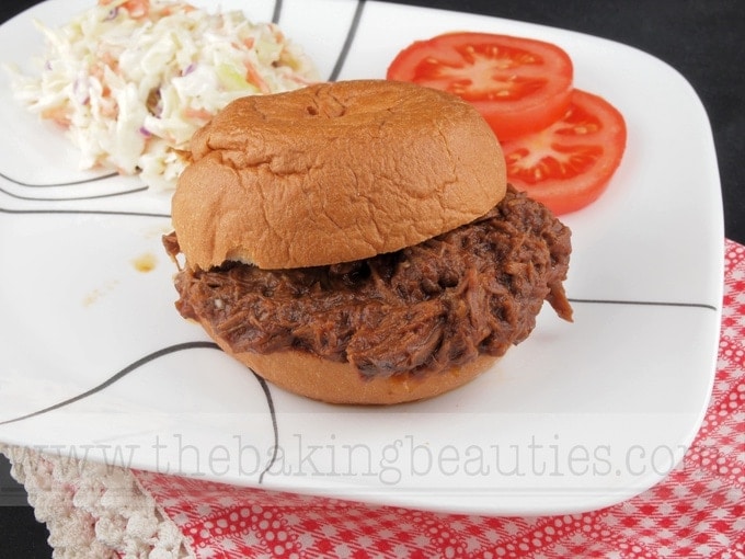 Gluten-free Slow Cooker Barbecue Pulled Beef Sandwiches