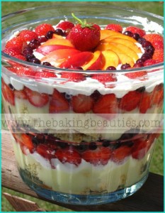 Gluten Free Fresh Fruit Trifle | The Baking Beauties