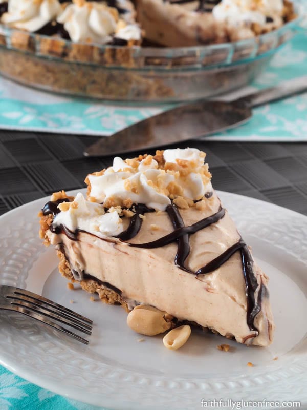 A tall glass of milk or a strong cup of coffee is all that you need to accompany this easy no bake Peanut Butter Pie with Chocolate Covered Pretzel Crust.