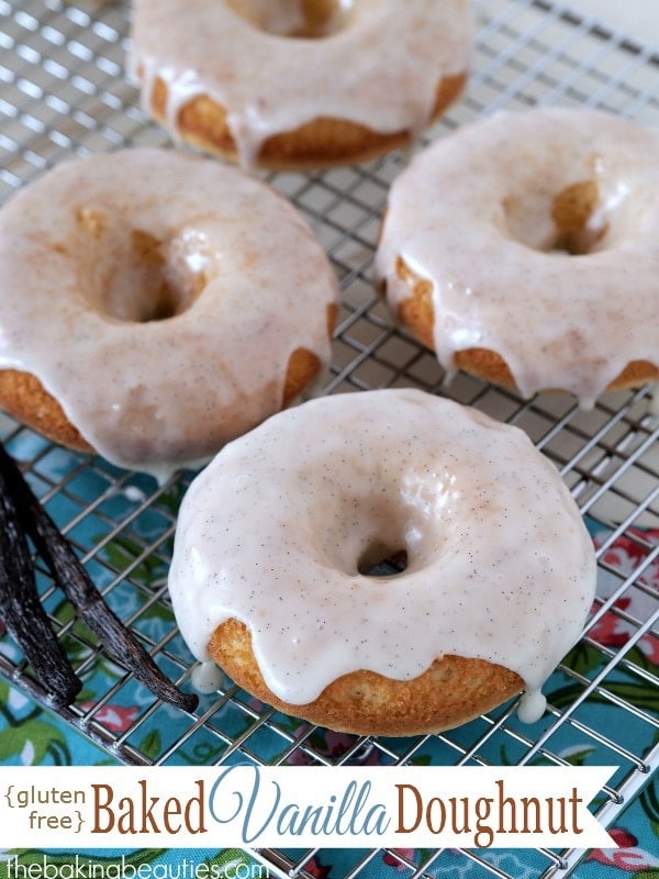 Gluten Free Baked Vanilla Doughnuts by The Baking Beauties