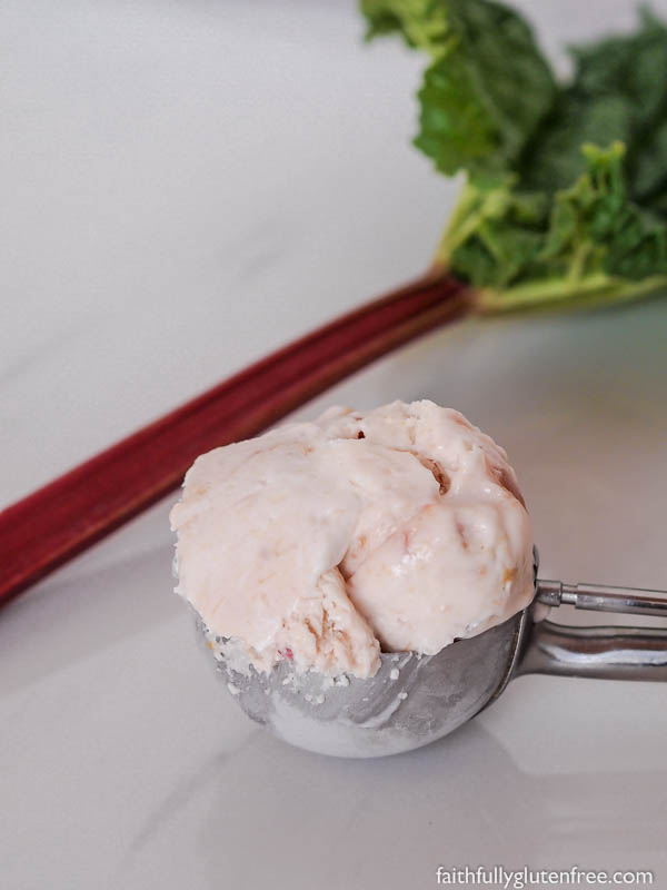 This No Churn Rhubarb Ice Cream is so easy to make, you'll wonder why you hadn't made it earlier. Made with only six ingredients, and no ice cream maker required.