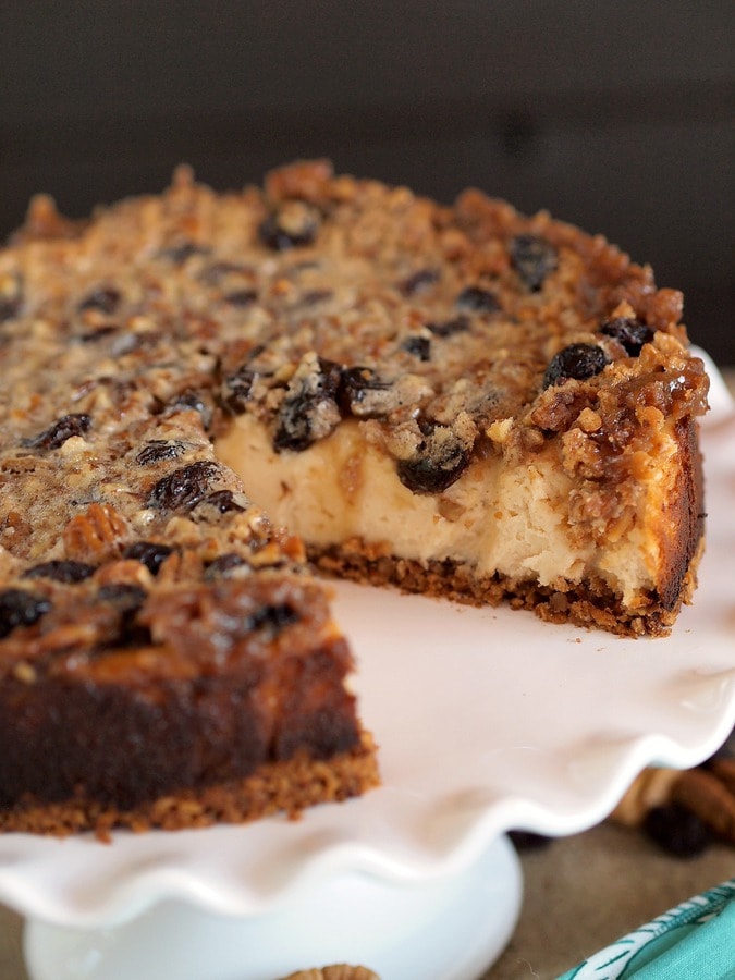 Gluten Free Maple Butter Tart Cheesecake from The Baking Beauties