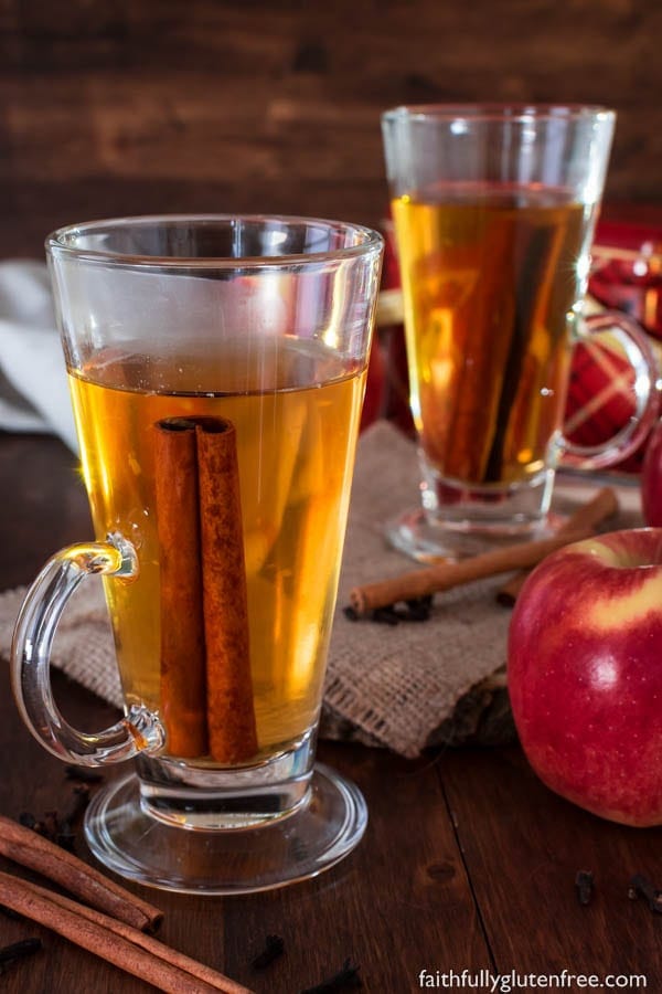 Just because you don't press your own apples, doesn't mean that you can't enjoy a warm mug of cider - this Spiced Apple Cider is made from apple juice.