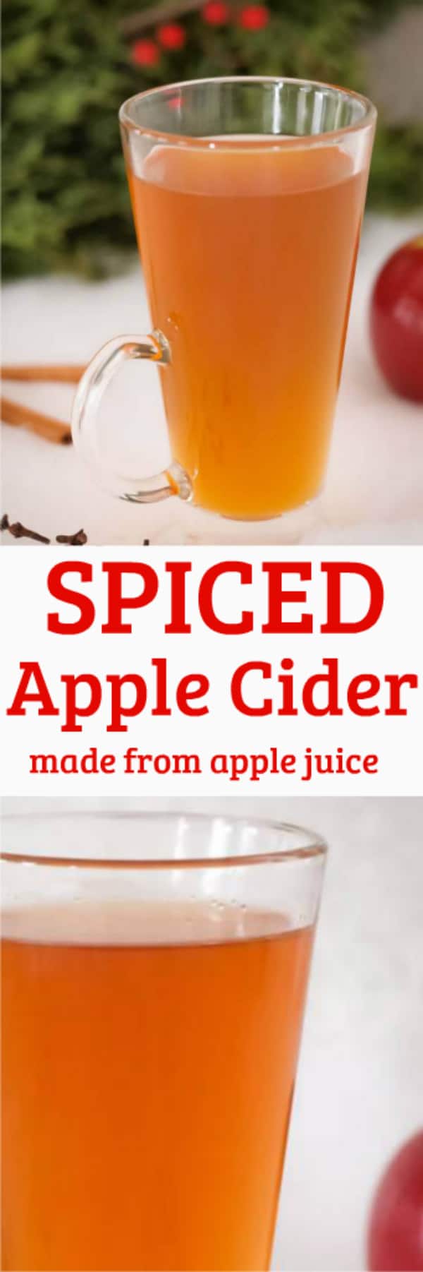 Spiced Apple Cider Made from Apple Juice Faithfully Gluten Free