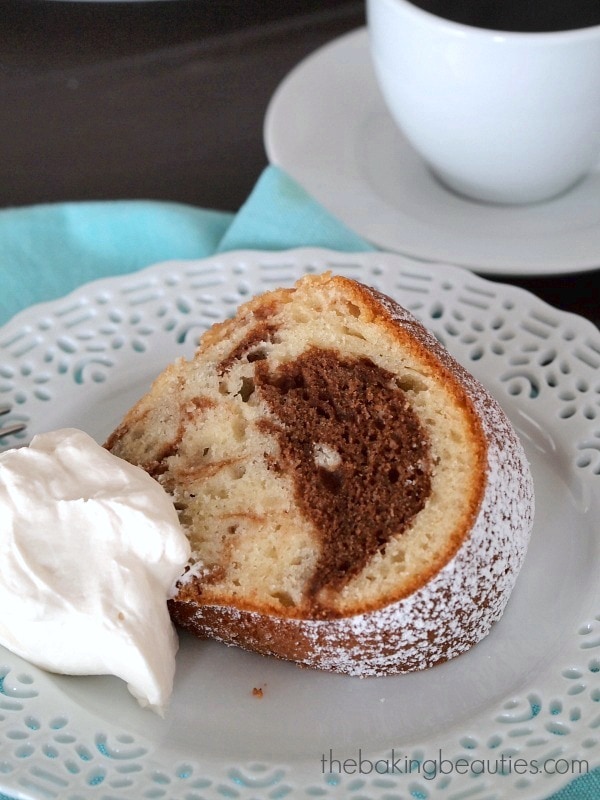 Gluten Free Marble Bundt Cake from The Baking Beauties