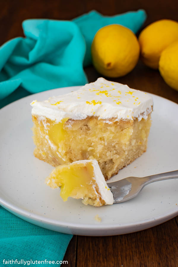 Gluten Free Lemon Poke Cake recipe