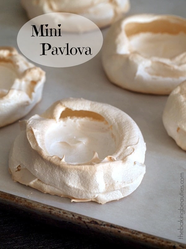 Create a simple, but elegant dessert with these naturally gluten free Mini Pavlova from The Baking Beauties