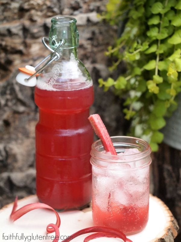 Add some spring to your drinks with this simple Vanilla Rhubarb Syrup