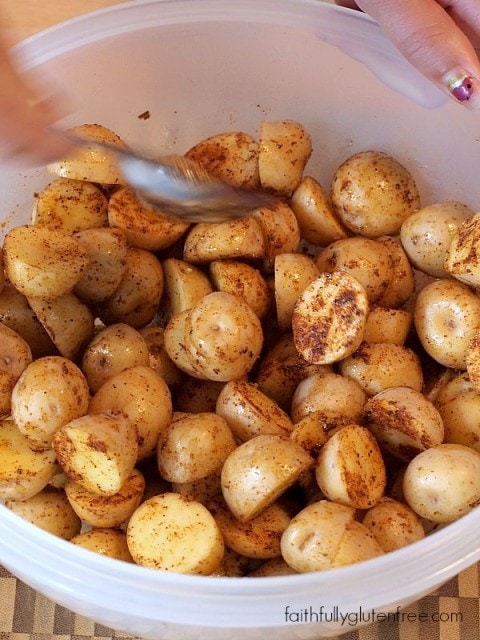 Easy Potato Nachos using #CreamerPotatoes