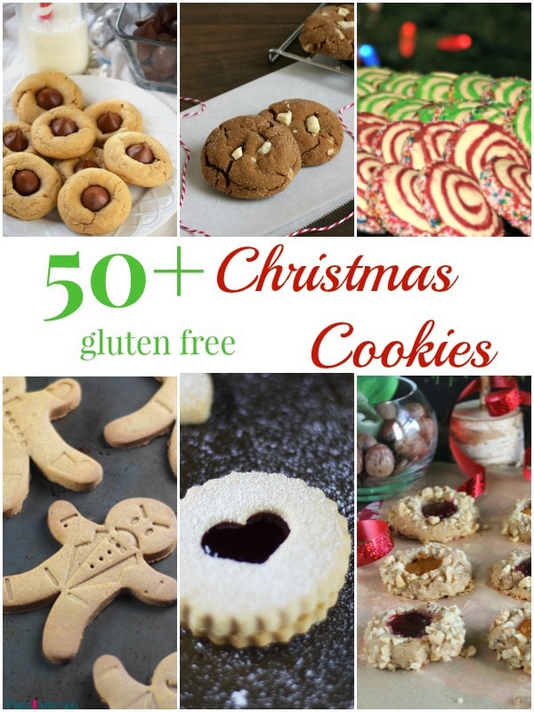 50 + Gluten Free Christmas Cookies from your favorite gluten free bloggers