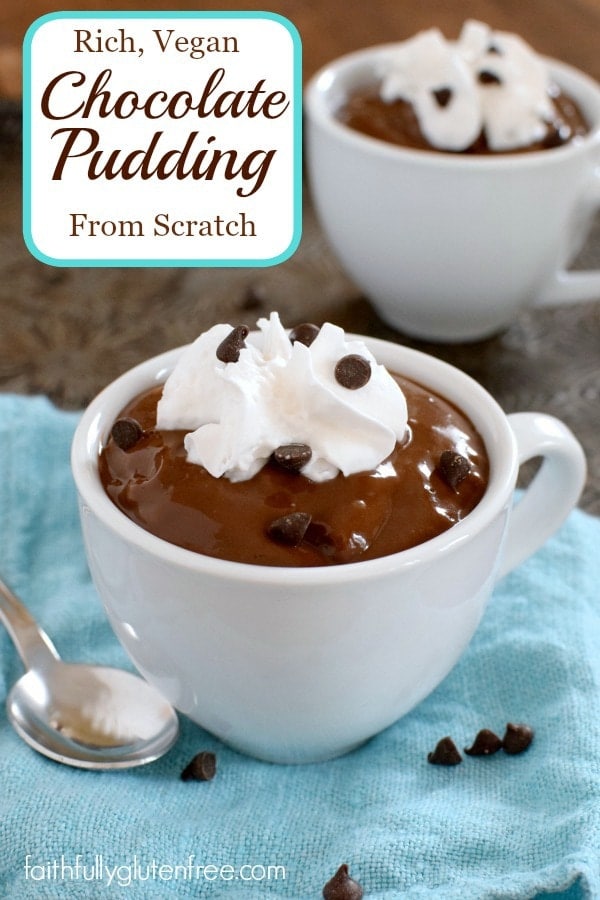 It's so easy to make this Rich, Vegan Chocolate Pudding from Scratch. There's a new #dairyfree milk available.