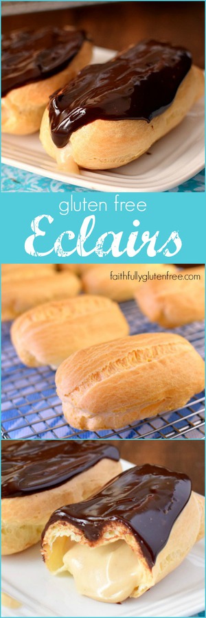 Making Gluten Free Eclairs is much easier than you think! Mmm... think of all the flavor combinations you could make!