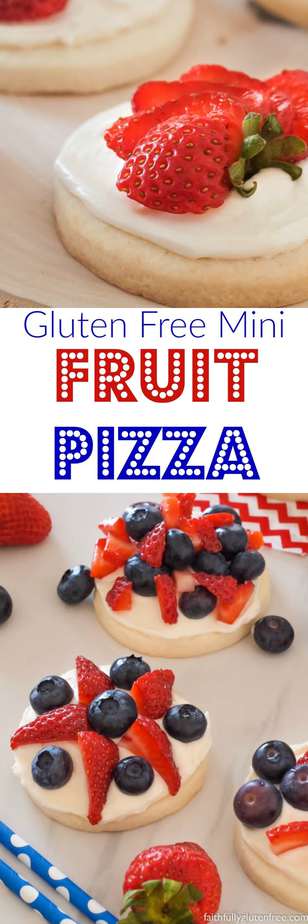 No matter what you're celebrating, these Gluten Free Mini Fruit Pizzas will be a hit!