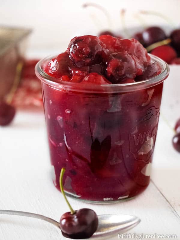 Easy Sweet Cherry Pie Filling from scratch