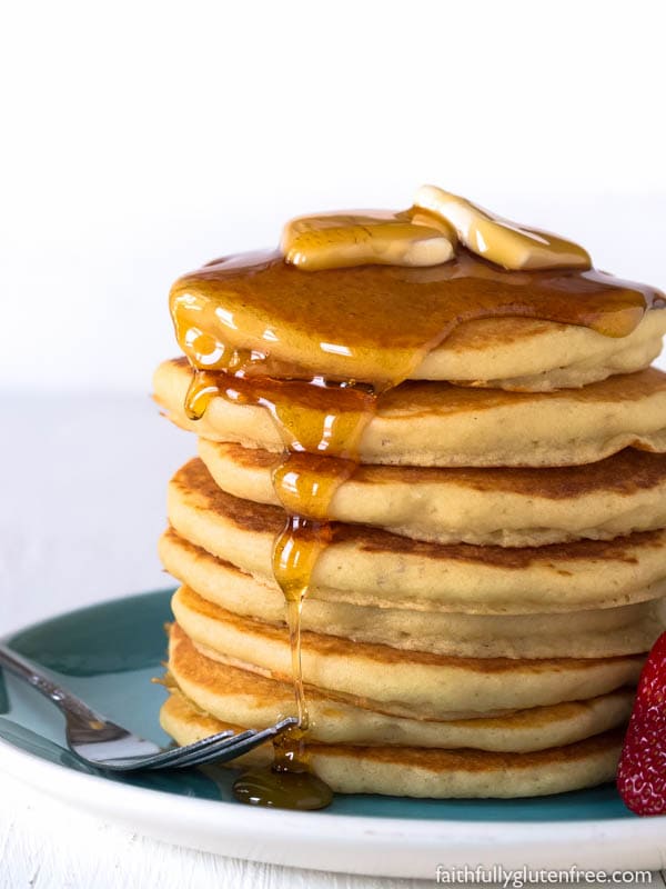 Light and Fluffy Gluten Free Buttermilk Pancakes Faithfully Gluten Free