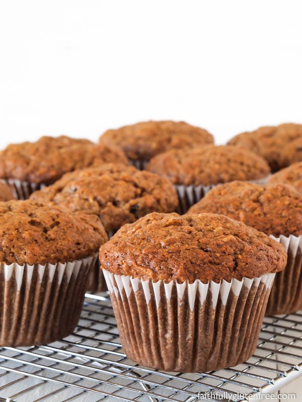 Enjoy these Gluten Free Morning Glory Muffins with a hot cup of coffee, or while you're in the car on the go. Loaded with carrots, raisins, nuts, coconut, apple and cinnamon, these muffins aren't only packed full of nutrients, they taste great too.
