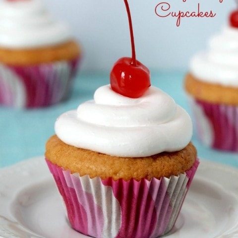 Gluten Free Cherry Chip Cupcakes