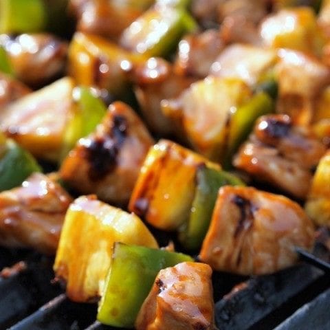 Gluten Free Teriyaki Chicken Kabobs 