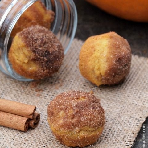 Gluten Free Mini Pumpkin Donut Muffins