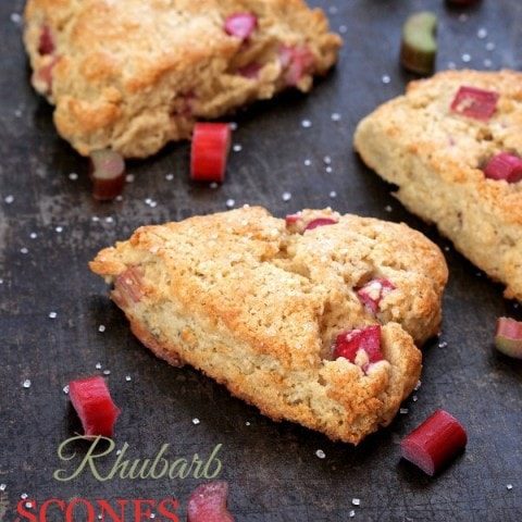 Gluten Free Rhubarb Scones