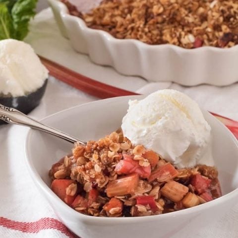 Gluten Free Rhubarb Crisp