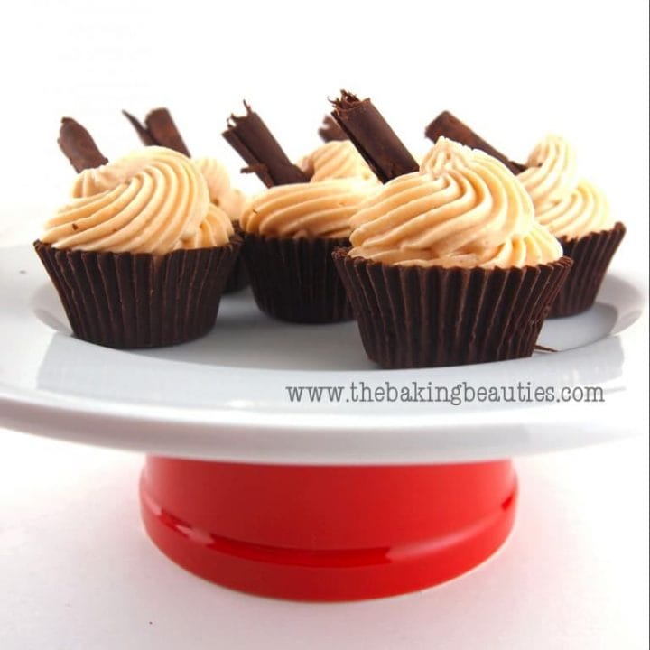 Gluten-Free No-Bake Chocolate and Peanut Butter Cupcakes
