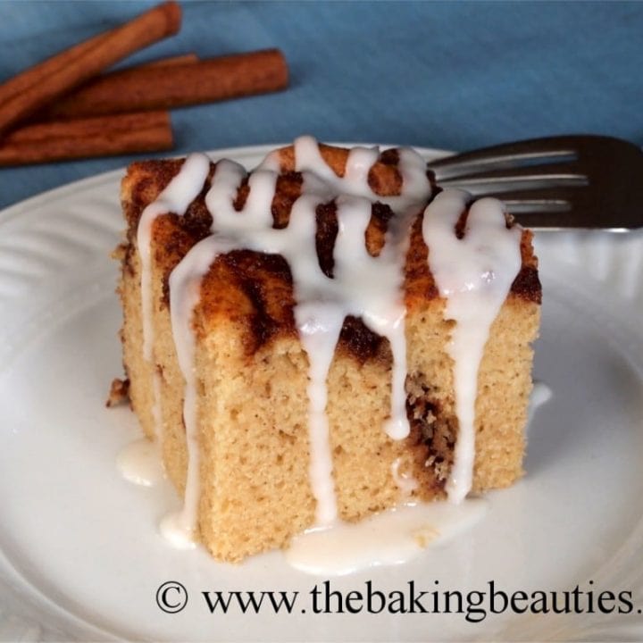 Gluten-Free and Dairy-Free Cinnamon Bun Cake