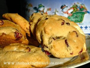 Gluten Free White Chocolate and Cranberry Cookies