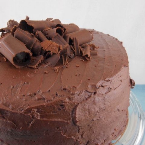 Gluten-free Devil's Food Cake with Mocha Buttercream