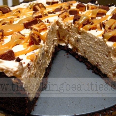 Easy Snickers Bar Pie - Gluten-free too!