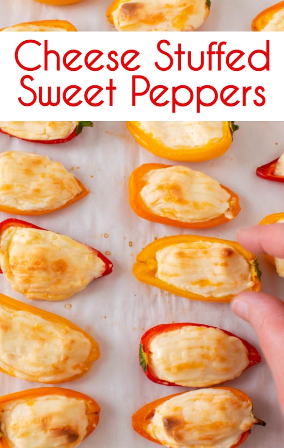 Mini Cheese Stuffed Sweet Peppers