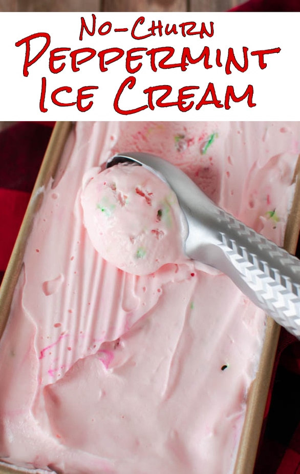 No-Churn Peppermint Ice Cream